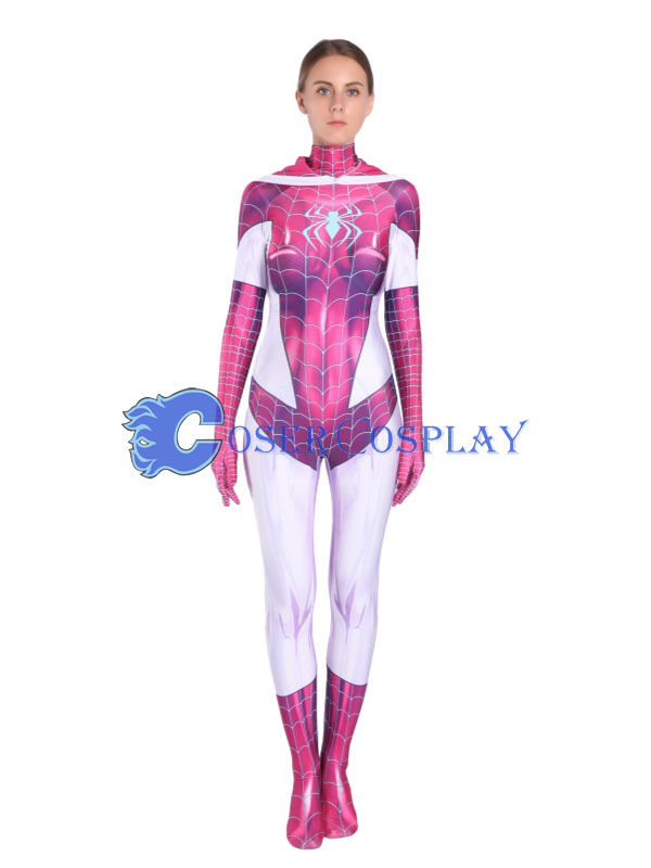 2018 Gwen Stacy Spider Girl Cosplay Costume Sexy Halloween